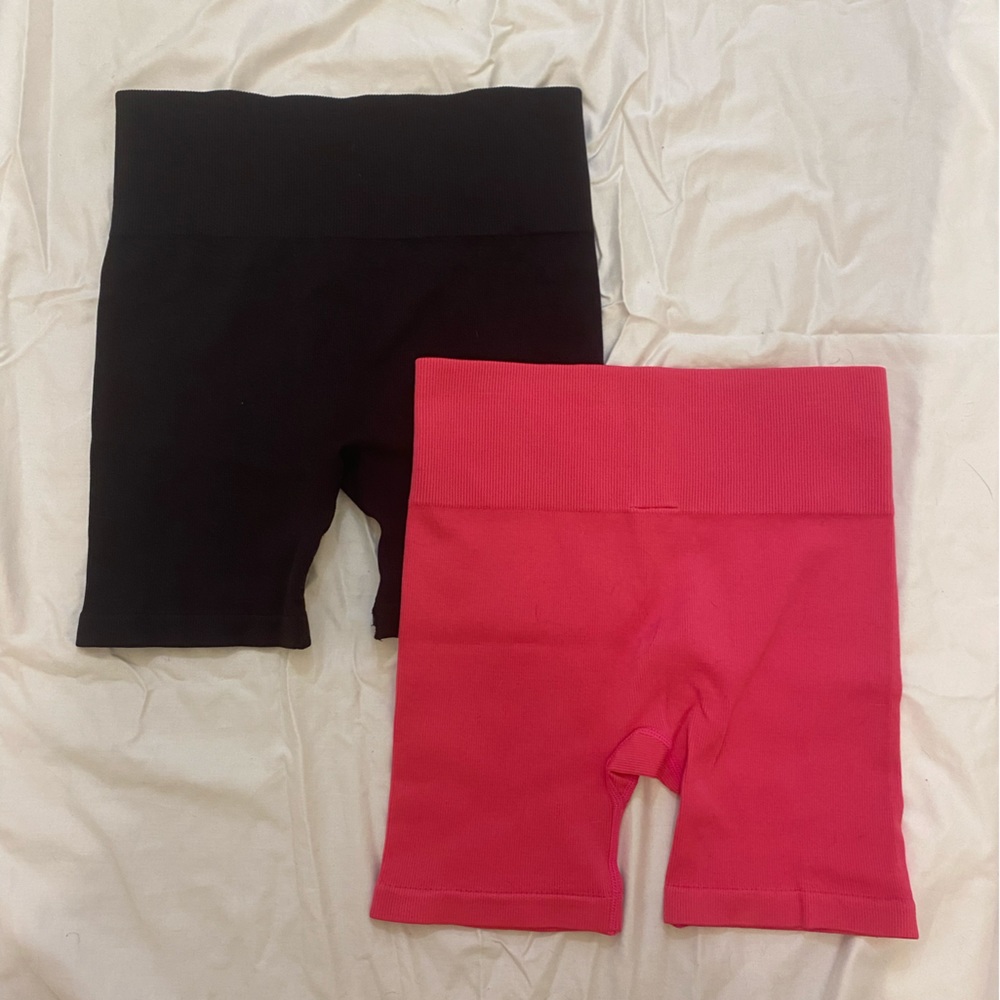 No Boundaries Ribbed Biker Shorts